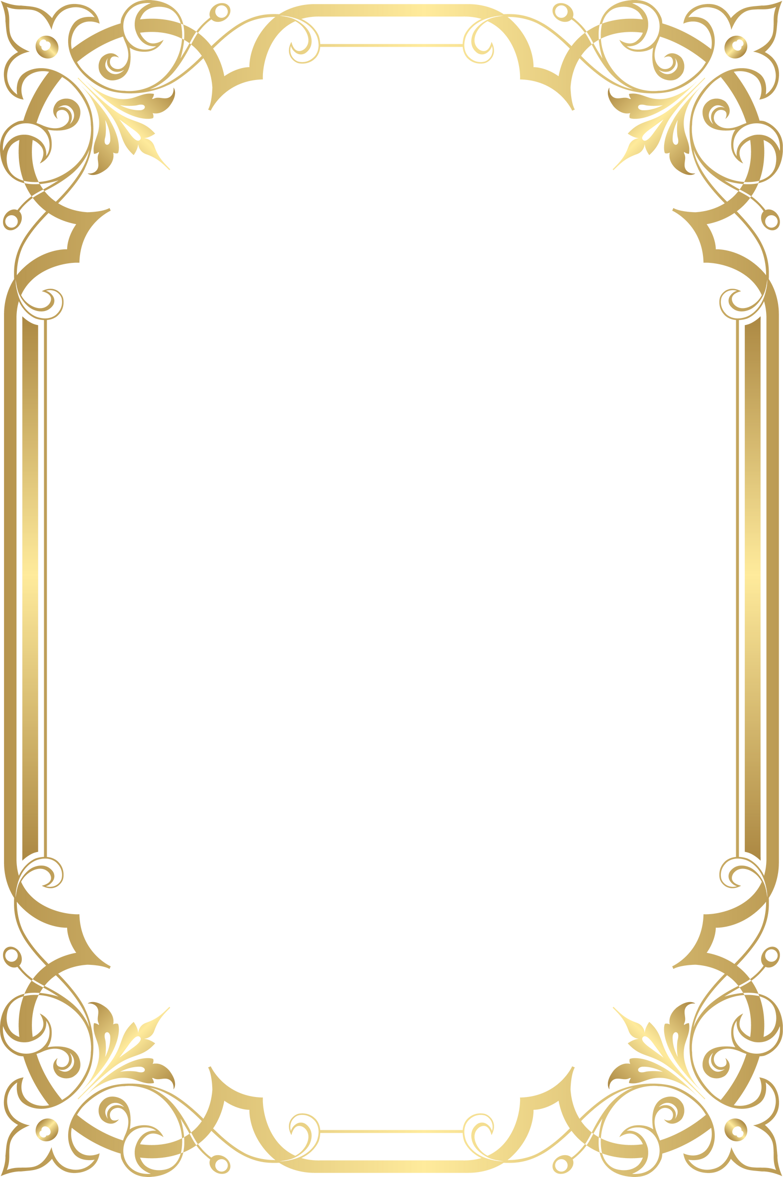 gold border frame illustration